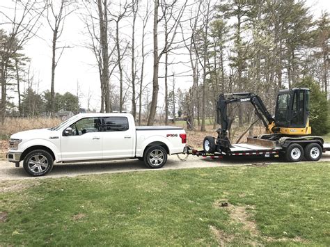 can a 1500 pull a mini excavator|ford mini ex towing.